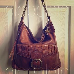 Coach Legacy Woven Pocket Hobo D0869-12378